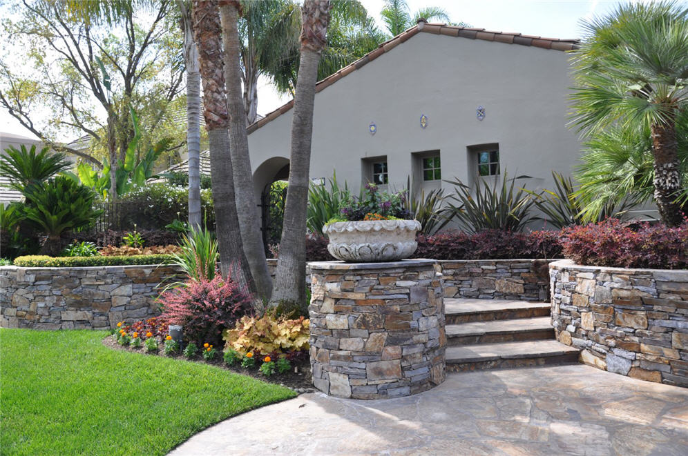 Colorful Retaining Wall